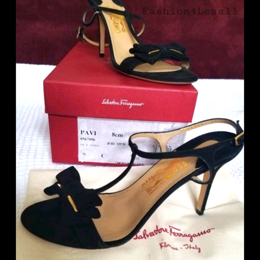 Salvatore Ferragamo Black Sandal